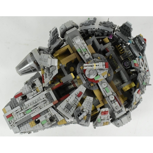 534 - Lego - a modified / MOC Lego Star Wars Millennium Falcon. All created from original Lego Bricks.