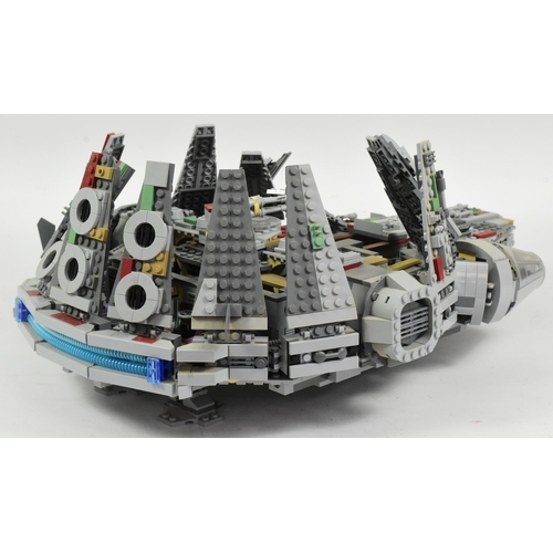 534 - Lego - a modified / MOC Lego Star Wars Millennium Falcon. All created from original Lego Bricks.