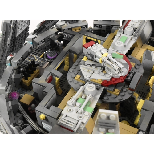 534 - Lego - a modified / MOC Lego Star Wars Millennium Falcon. All created from original Lego Bricks.