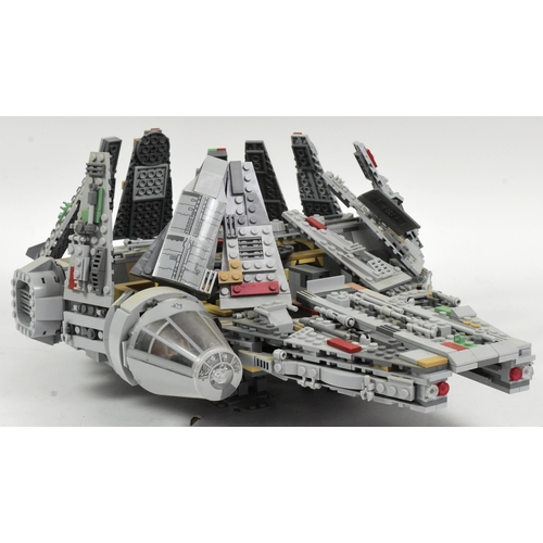 534 - Lego - a modified / MOC Lego Star Wars Millennium Falcon. All created from original Lego Bricks.