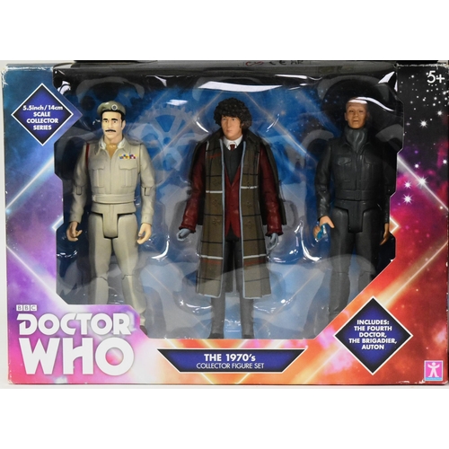 547 - Doctor Who - Character Options - a collection of x4 carded / boxed Dr Who action figure sets, includ... 