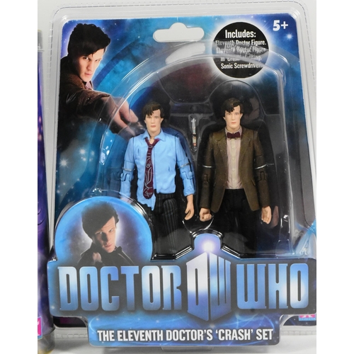 547 - Doctor Who - Character Options - a collection of x4 carded / boxed Dr Who action figure sets, includ... 