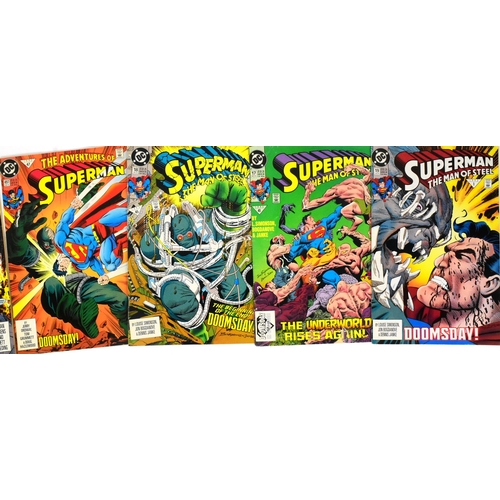 556 - Comic Books - a collection of vintage DC Universe Superman Comics to include' The Death of Superman,... 