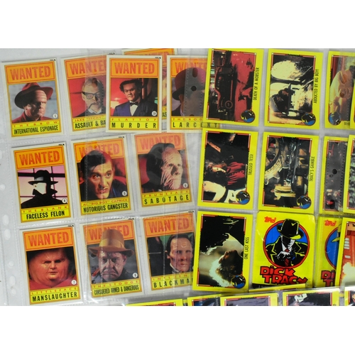 558 - Dick Tracy - Topps - a full set of vintage Dick Tracy trading cards and stickers. Comprising of all ... 