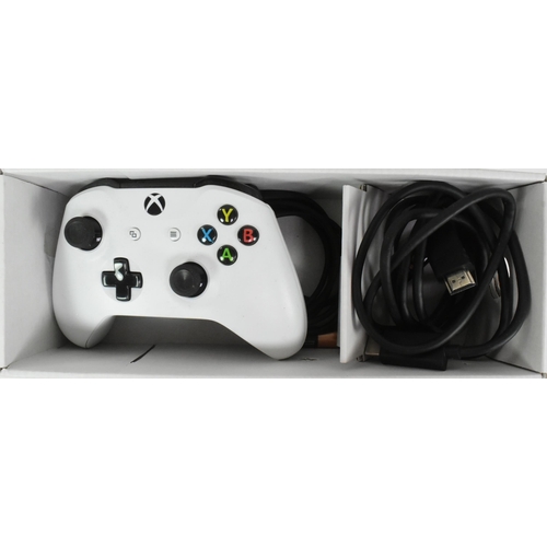 569 - Gaming - Xbox One S - a complete Xbox One S gaming console, appearing complete and either unused or ... 