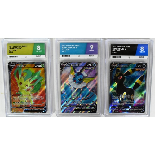 573 - Pokemon - a factory sealed Pokemon TCG Shining Fates ETB Elite Trainer Box together with x5 Ace Grad... 