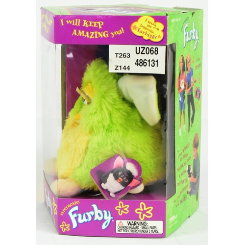 593 - Furby - an original Hasbro / Tiger Electronics Furby electronic robotic toy. Boxed with instructions... 