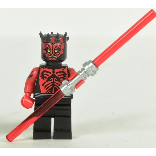 602 - Lego - x2 original Lego Star Wars minifigures comprising; Darth Vader Battle Damaged and Darth Maul.