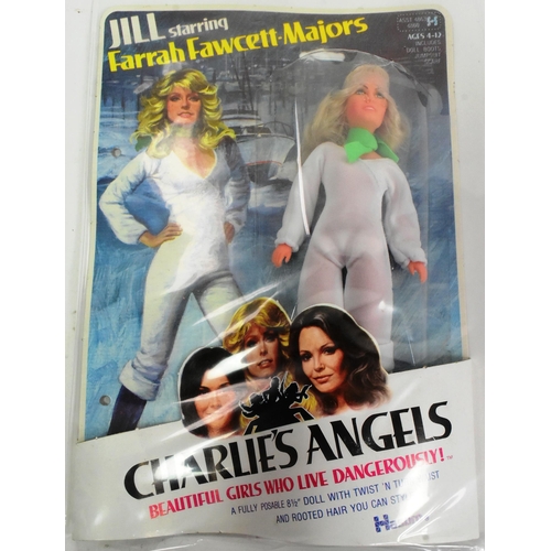 605 - Charlies Angels - a vintage 1970s Hasbro made Charlies Angels Jill Munroe action figure together wit... 