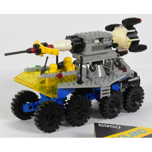 606 - Lego - x2 vintage 1980s Lego Space sets 6891 Gamma V Laser Craft and 6950 Mobile Rocket Transport. B... 