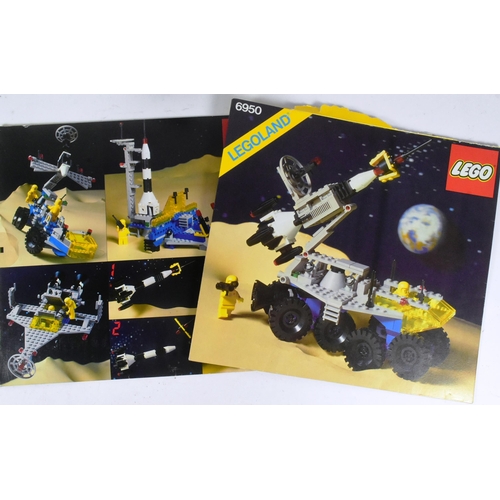 606 - Lego - x2 vintage 1980s Lego Space sets 6891 Gamma V Laser Craft and 6950 Mobile Rocket Transport. B... 