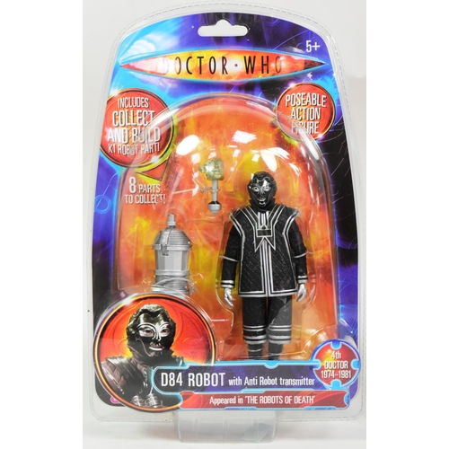 612 - Doctor Who - Character Options - x2 ' Robots Of Death ' Fourth Dr boxed action figures ' D84 Robot '... 