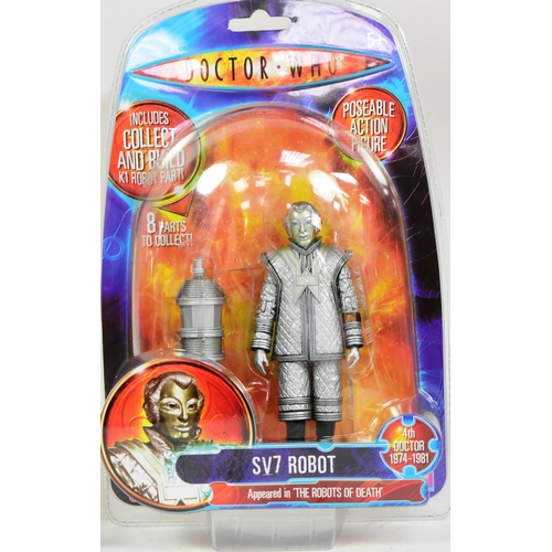 612 - Doctor Who - Character Options - x2 ' Robots Of Death ' Fourth Dr boxed action figures ' D84 Robot '... 