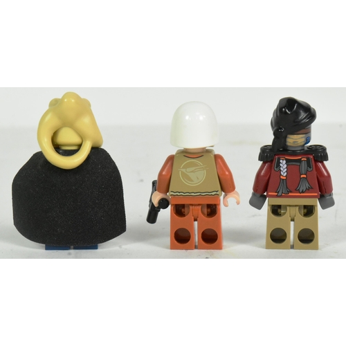 636 - Lego - x3 original Lego Star Wars minifigures comprising; Hondo Ohnaka, Ezra Bridger and Bib Fortuna... 