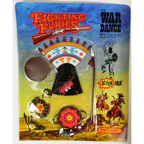 644 - Matchbox - Fighting Furies - x2 vintage 1970s Matchbox made 'Fighting Furies' action figure outfit p... 