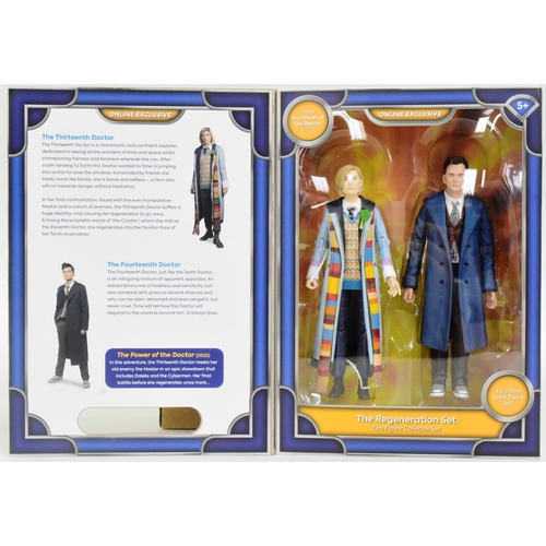 645 - Doctor Who - The Regeneration Set - Character Options online exclusive double-action figure set feat... 