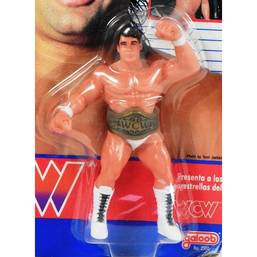 649 - Wrestling - Galoob - an original vintage 1990 WCW World Championship Wrestling Galoob made MOC carde... 