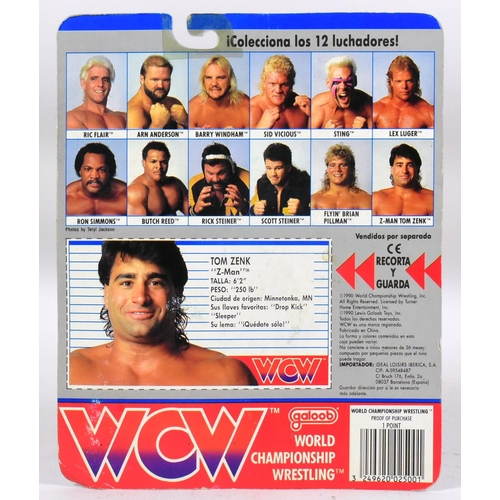 649 - Wrestling - Galoob - an original vintage 1990 WCW World Championship Wrestling Galoob made MOC carde... 