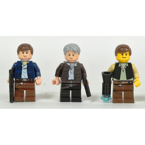 661 - Lego - a collection of x9 Lego Star Wars Han Solo minifigures to include Han from the 10123 Cloud Ci... 