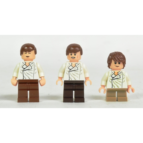 661 - Lego - a collection of x9 Lego Star Wars Han Solo minifigures to include Han from the 10123 Cloud Ci... 