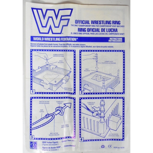 668 - WWF / World Wresting Federation - an original vintage 1991 Hasbro made ' Official Wrestling Ring,' w... 