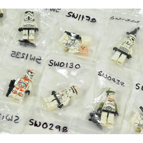 670 - Lego - a collection of x66 original Lego Star Wars minifigures to include; Sandtrooper, Clone Troope... 