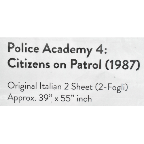 679 - Police Academy 4: Citizens On Patrol (1987) - an original large format Italian two-sheet (2-Fogli) c... 