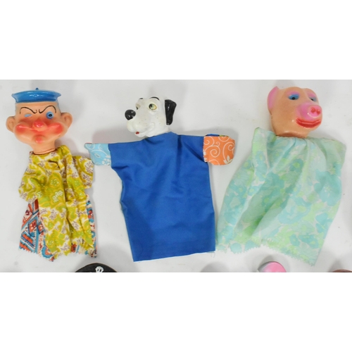 681 - Puppets - a selection of original vintage hand puppets, some appearing to be Walt Disney / popular p... 