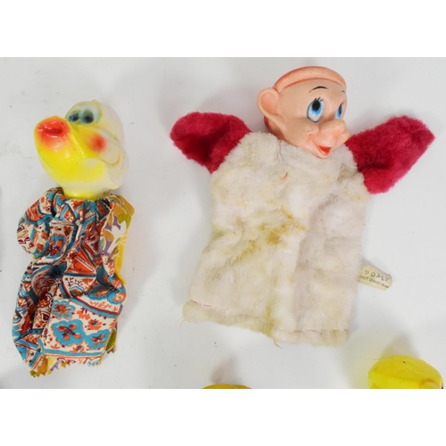 681 - Puppets - a selection of original vintage hand puppets, some appearing to be Walt Disney / popular p... 