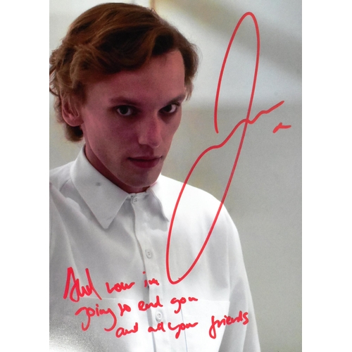 685 - Jamie Campbell Bower - Stranger Things (Henry Creel / Vecna) - autographed 16x12