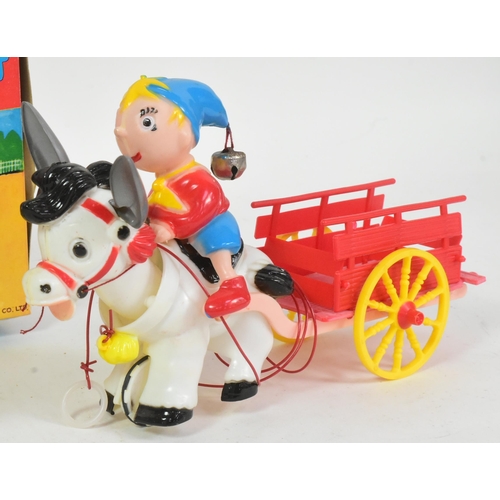 687 - Noddy - an original 1960s (1963) OK Toys of Hong Kong made pull-along plastic ' Noddy And Donkey Car... 