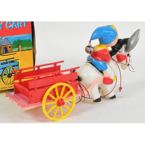 687 - Noddy - an original 1960s (1963) OK Toys of Hong Kong made pull-along plastic ' Noddy And Donkey Car... 