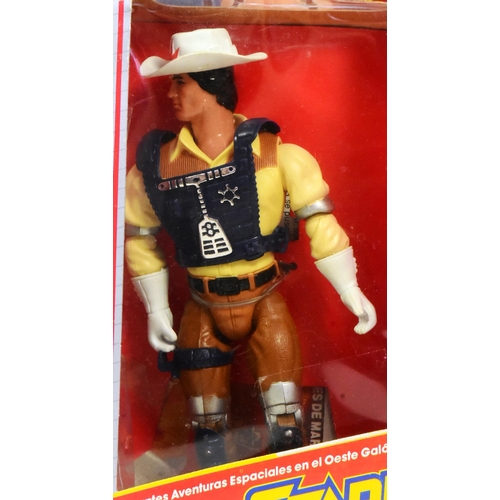 695 - Bravestarr - Mattel - an original vintage 1988 Spanish variation MISB action figure 'Marshal Bravest... 