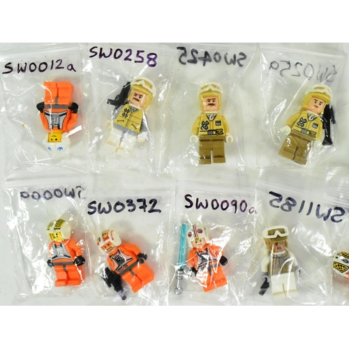 716 - Lego - a collection of x30 Lego Star Wars minifigures to include; Wedge Antilles, Luke Skywalker, 
 ... 