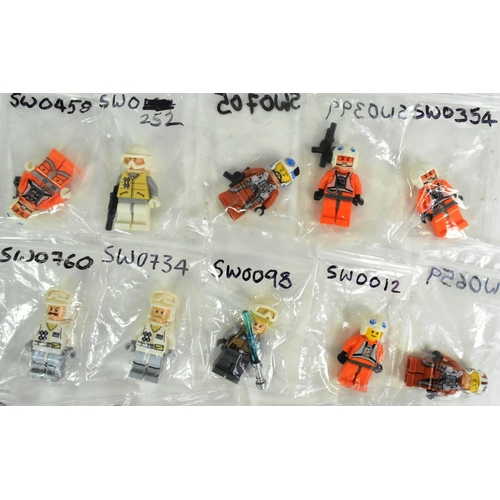 716 - Lego - a collection of x30 Lego Star Wars minifigures to include; Wedge Antilles, Luke Skywalker, 
 ... 