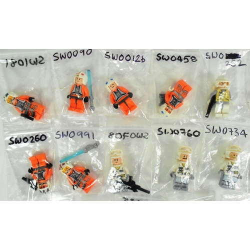 716 - Lego - a collection of x30 Lego Star Wars minifigures to include; Wedge Antilles, Luke Skywalker, 
 ... 