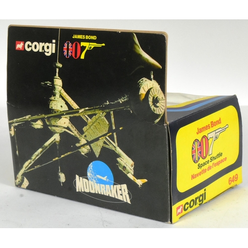 718 - James Bond 007 - vintage Corgi made Moonraker 'Space Shuttle,' boxed diecast model No.649. Complete ... 