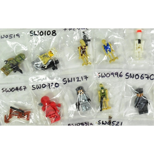 724 - Lego - a collection of x51 original Lego Star Wars minifigures to include; IG-88, Clone Trooper V Wi... 