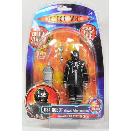 746 - Doctor Who - Character Options - x2 ' Robots Of Death ' Fourth Dr boxed action figures ' D84 Robot '... 