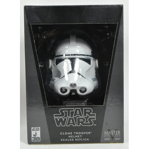 756 - Star Wars - Master Replicas - Star Wars 30th Anniversary 2007 issue ' Clone Trooper Helmet Scaled Re... 