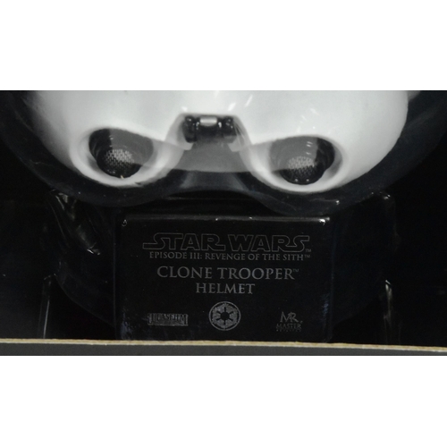 756 - Star Wars - Master Replicas - Star Wars 30th Anniversary 2007 issue ' Clone Trooper Helmet Scaled Re... 