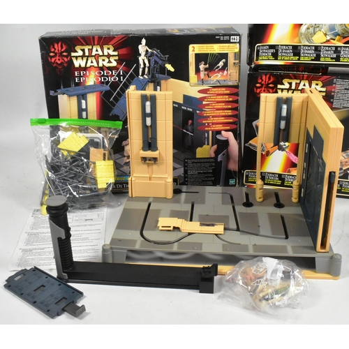 761 - Star Wars - Episode I - a collection of x3 Hasbro made Episode I action figure playsets. Comprising:... 