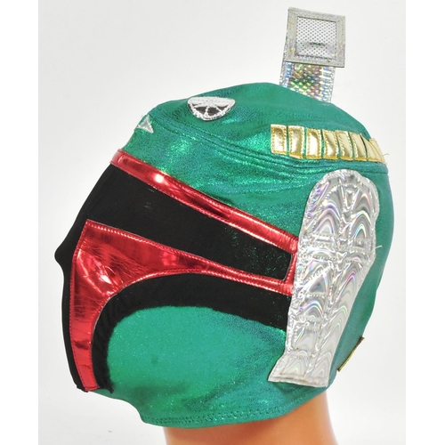 785 - Estate of Jeremy Bulloch - Star Wars - a custom made Boba Fett themed Mexican Wrestling mask. Made a... 