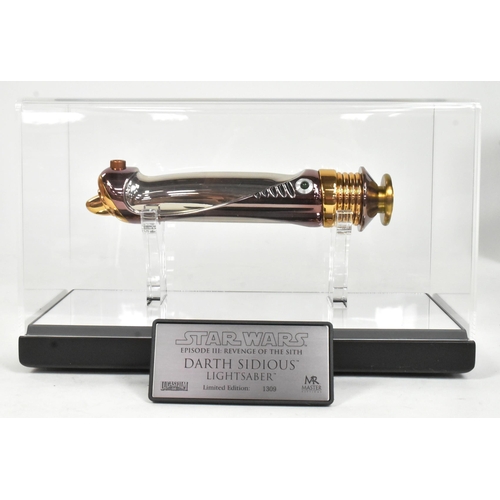 800 - Star Wars - Master Replicas - Revenge Of The Sith Darth Sidious LE Lightsaber 1/1 scale prop replica... 