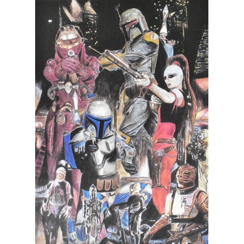 826 - Estate of Jeremy Bulloch - Star Wars - Maya Kuroki (Artist) - artwork print after the original artwo... 