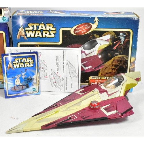 843 - Star Wars - Attack Of The Clones - a collection of x3 2001/2002 AOTC action figure playsets, compris... 