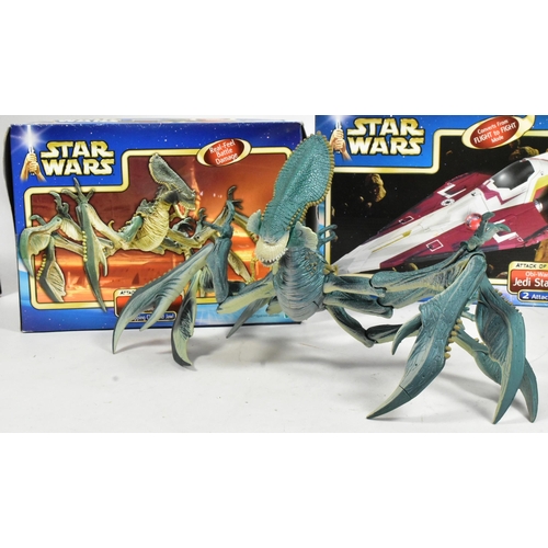 843 - Star Wars - Attack Of The Clones - a collection of x3 2001/2002 AOTC action figure playsets, compris... 