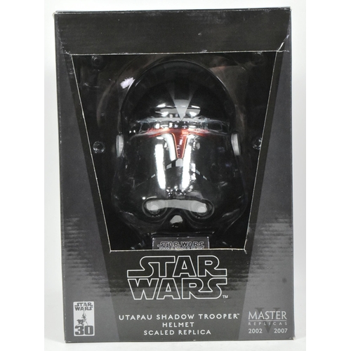 854 - Star Wars - Master Replicas - 2007 Star Wars 30th Anniversary Utapau Shadow Trooper Helmet Scaled Re... 