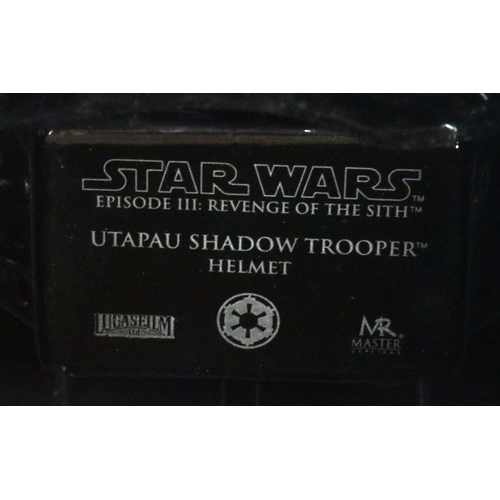 854 - Star Wars - Master Replicas - 2007 Star Wars 30th Anniversary Utapau Shadow Trooper Helmet Scaled Re... 