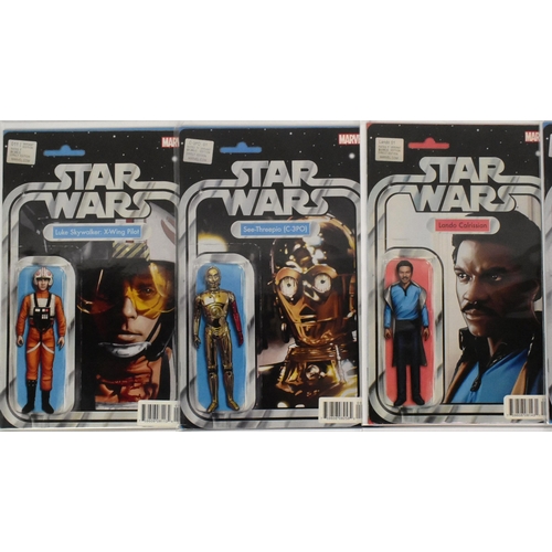 869 - Star Wars - Marvel Comics - a collection of x2 Marvel Comics 'cardback' Direct Edition comics, all w... 